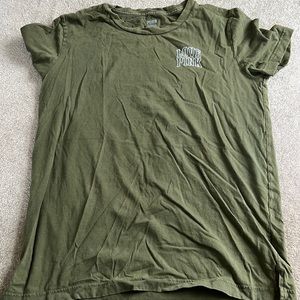 PINK army green T-shirt